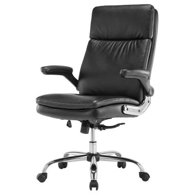 China (Height)Adjustable Black PU Leather Ergonomic Price Chair Home Office Chair For Sale for sale