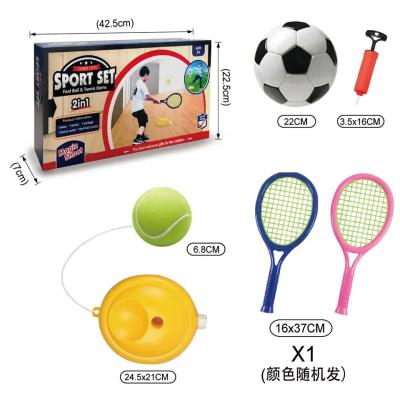 China Outdoor sport plastic ball game 2 in 1 soccer and tennis for kids for sale