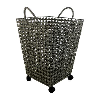 China Sustainable Wholesale Upcycle Vegetable Baskets PP Rattan Basket For Kitchen for sale