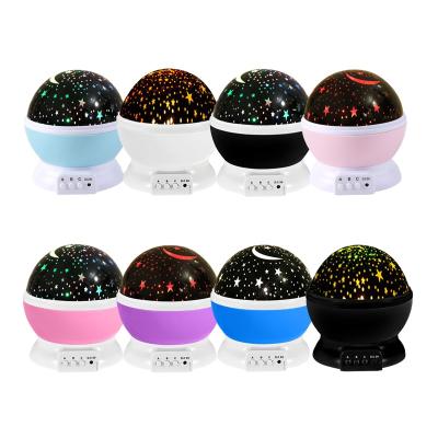 China 8 Rotation Modern Sky Mushroom Lamp Switch 360 Degree Atmosphere 3ds Starry Sky Star Projector Multicolor Night Light For Kids for sale