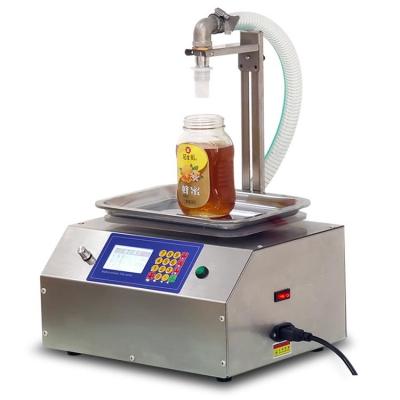 China Automatic Filler JINDE-L15 20g-10kg Semi-Auto Lotion Bottle Cosmetics Honey Cream Piston Cream Filling Machine for sale