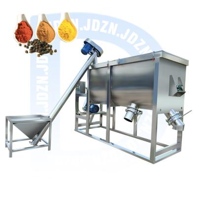 China Blue 100kg 300kg 500kg 1ton Cattle Feed Vitamins Pet Feed Stainless Steel Horizontal Mixer for sale