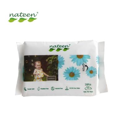 China Wet Baby Cleaning Wipes With Sticker for sale