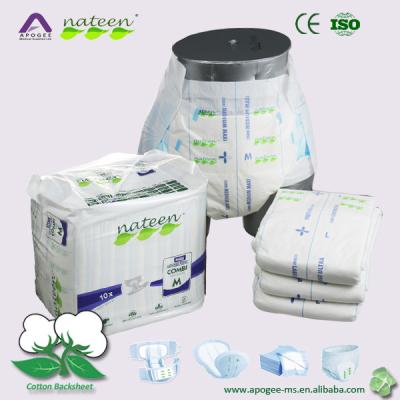 China Disposable Hospital Diapers Printed Adult Briefs for sale