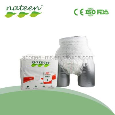 China Nateen branded comfortable disposable adult diaper /pants for sale