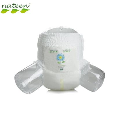 China Ultra Soft Breathable Plain Weave Baby Pant Diaper With Super Absorbency for sale