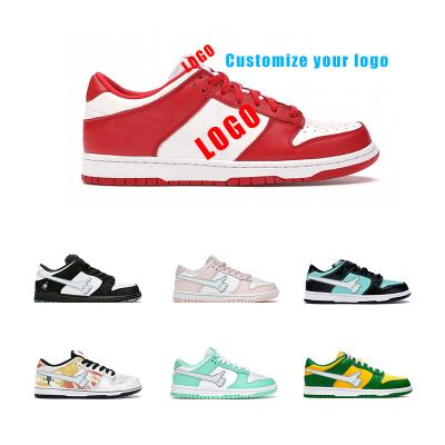 China CUSHIONING Custom Made Sneakers SB High Quality Genuine Leather High Dampening Customized SBDUNK Mens Basketball Skate Board Shoes for sale