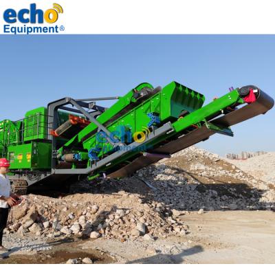 China Quarry Echo 350I Mobile Impact Crusher With Outboard Mobile Power Plant for sale