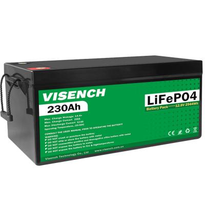 China Visench Deep Cycle Energy Storage System 12V 230Ah LiFePO4 Oplaadbare Lithium Iron Phosphate Battery Te koop