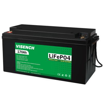 China Visench Solar System Lifepo4 Battery Pack Lithium Ion Lifepo4 12V 170AH Lithium Ion Batteries zu verkaufen