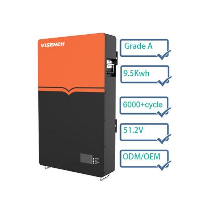 Китай Oem Wall-Mounted 51.2V 48V 200Ah 10Kw Bms Home Solar Energy Storage Li-Ion Lithium  Ion Lifepo4 Battery продается