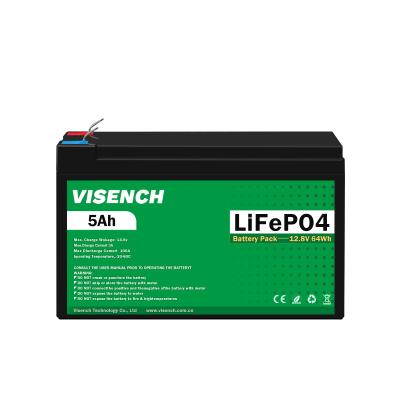 China Visench Direct factory high quality 12v 5ah  solar battery lithium  Li-Ion Energy Storage Battery for sale