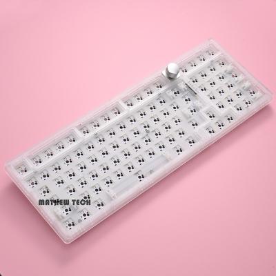 China Mechanical MATHEW TECH NK98T Mechanical Keyboard Kit Gasket Structure/Mounted Bluetooth Three Mode Hot Swap 98 Percent Keyboard PC Plate for sale