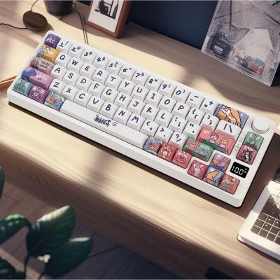 China MK67 Pro 65% RGB Gaming Keyboard,Wireless 67 Keys Mechanical Keyboard, Linear Switches, Software Supported,Separate Arrow Keys No for sale