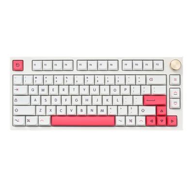 China Mechanical MATHEW TECH MK80 Mechanical Keyboard White Gasket Wireless 3 Mode  RGB Hot Swappable With MX switch  gaming keyboard for sale