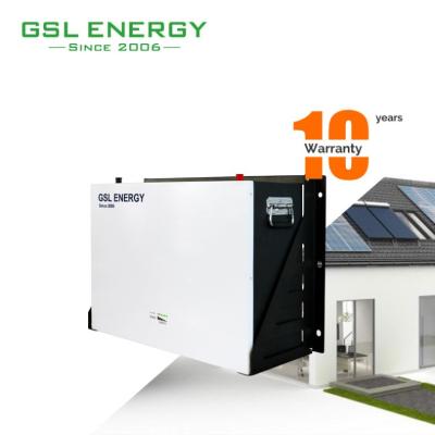 China Machine- GSL Energy High Quality Deep Cycle Life 10 Years Warranty Tesla Power Wall Lifepo4 Battery Pack 24V 300Ah 7.68Kwh for sale