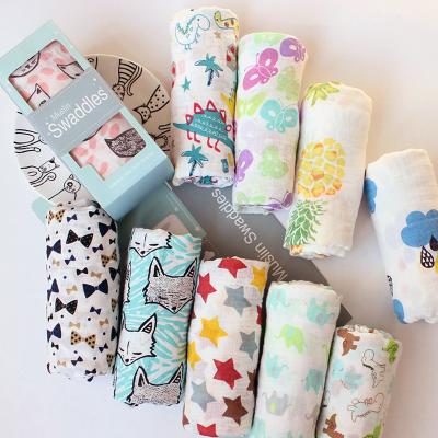 China Anti-pilling Muslin 30% Organic 70% Bamboo Cotton Baby Wrap Blankets Receiving Blanket Wholesale Wraps Baby Bedding for sale