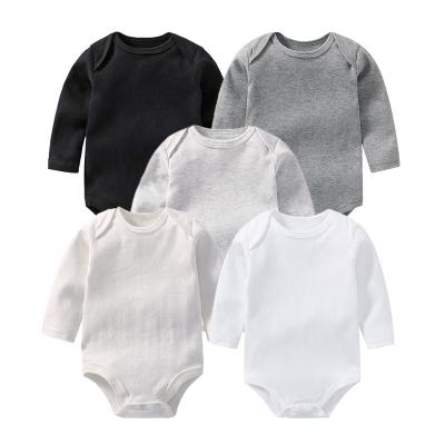 China 100% Organic Cotton Glory Full Chain GOTS Certified 100% Organic Cotton Knitted Long Sleeve Baby Bodysuit Overalls Custom for sale