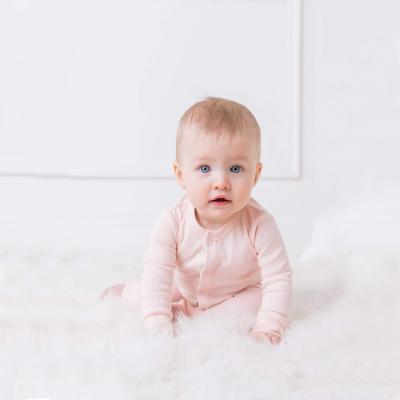 China 100% Organic Cotton Glory Baby Rompers Full Chain GOTS and OCS Certified Organic Wholesale Baby Cotton Rompers Infant Pajamas Clothing Set for sale