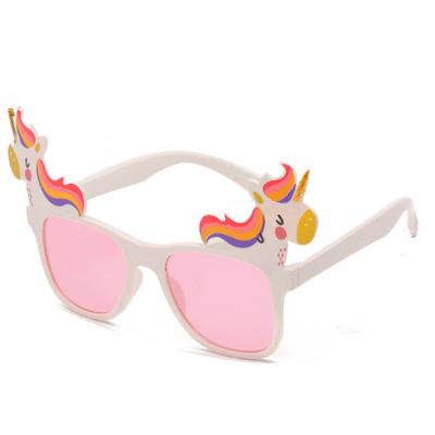 China Fashion sunglasses 2022 PC material wholesale promotion new production cardboard funny unicorn sunglasses for sale