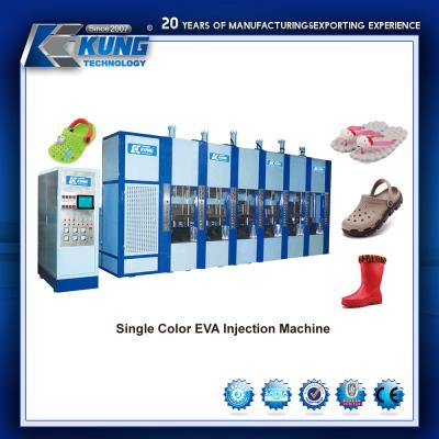 China Solo color Eva Molding Machine, máquina hidráulica del moldeo por inyección del calzado en venta