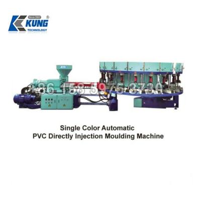 China 35-50pair/H Shoe Sole Moulding Machine , Single Color Pvc Sole Injection Machine for sale