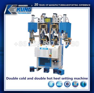 China Heel Setting Slipper Machine Automatic , Double Cold And Hot Slipper Maker Machine for sale