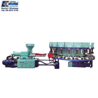 China Rotary DIP PVC Injection Molding Shoe Machine For Sport Shoe for sale