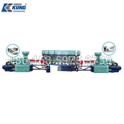 China Automatic PVC Shoe Sole Injection Moulding Machine Double Color for sale