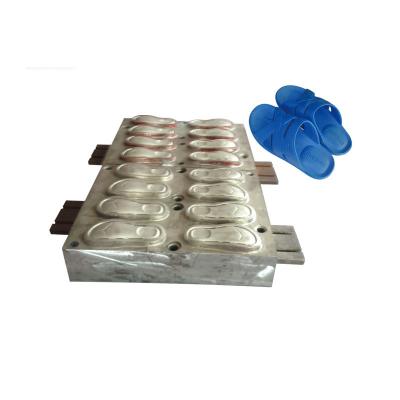 China Slipper Outsole EVA Foaming Shoe Sole Mould One Mould Eight Pairs for sale