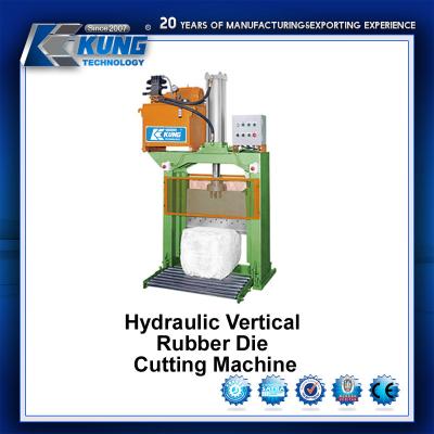 China Sapata de lona hidráulica que faz a máquina, máquina cortando de borracha vertical à venda