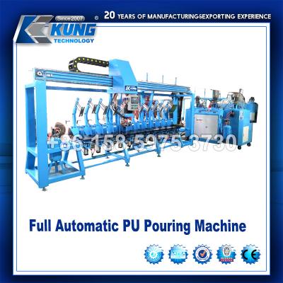 Китай Full Automatic Pouring PU Shoe Making Machine For Safety Shoes продается