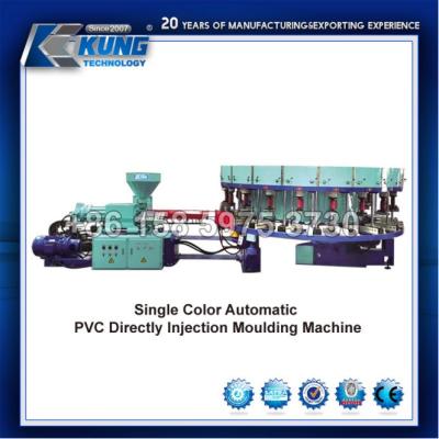 China 12 Station DIP PVC Injection Molding Shoe Machine Single Color for sale