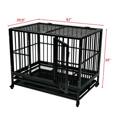 China Large Dog Crate Breathable Waterproof Aluminum Dog Crate Large Double Size X Dog Crate for sale