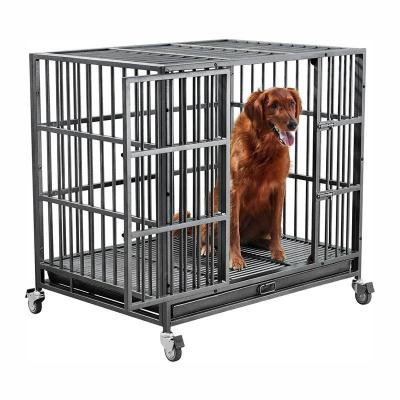 China Factory Directly Sales China Aluminum Breathable Dog Cage Pet Cage For Dogs Large Crate Outdoor Pet Cage for sale