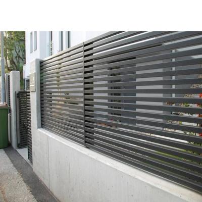 China Latest Easily Assembled Modern Basic Track Designs Sliding Aluminum Combo Driveway Customized Swing Gates for sale