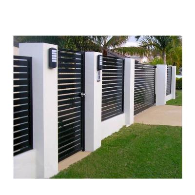 China Customized Easily Assembled Yard Decorative Garden Fence Gate Driveway Sliding Aluminum Gate for sale