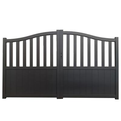 China Garden Used Decorative Aluminum / Steel Fence Gate Pprice Ppanel Black Powder Coated Easily Assembled for sale