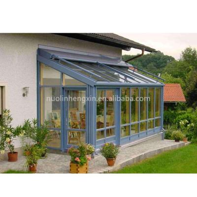 China Modern Double Beautiful Solarium Aluminum Insulating Glass Portable Design for sale