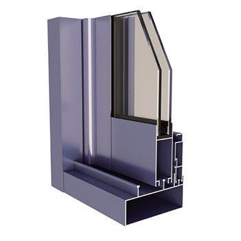 China Powder Coating Sliding Finished Aluminum Casement / Fixed / Sliding Window Doors for sale