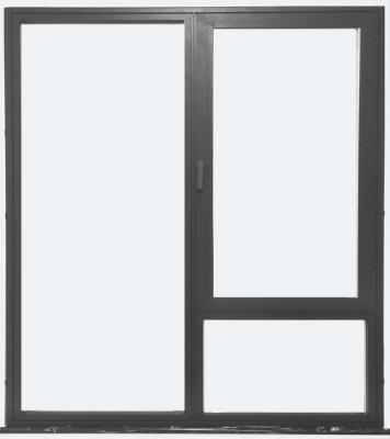 China Swing China 6063 Powder Coating Anodizing Wood Grain Finished Aluminum Casement Windows And Doors for sale