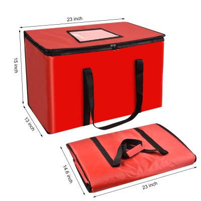 China Large capacity waterproof food delivery bag used for pizza food backpack delivery bag for sale