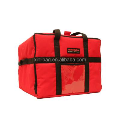 China Large Capacity Waterproof Pizza Delivery Bag Heated Pizza Delivery Bags for sale