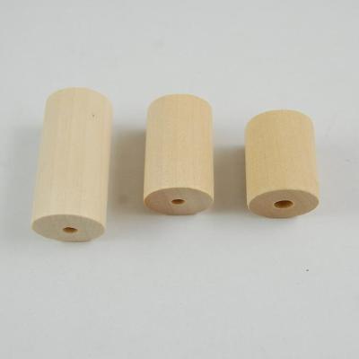 China Factory Eco-friendly Wood DIY 25-40mm DIY Cylinder Natural Wooden Beads Column Accessories Beads Lead Free Wooden Balls Jewelry Accessories for sale