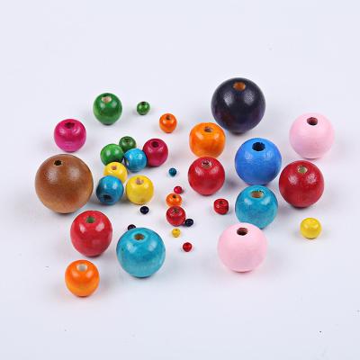 China Jewelry Making DIY Natural Wooden Cheap Mixed Color Wood Spacer Beads For Jewelry Making Bracelet Necklace Accessories for sale