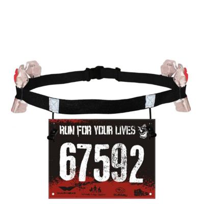 China Unisex Marathon Running Number Belt Triathlon Running Number Belt With Gel Support Belt Cloth Belt Motor Running Outdoor Sports for sale