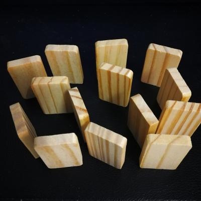 China Educational Baby Toys Handmade DIY Opens Soft Outdoor Wooden Domino Pieces Domino Blank Wooden Building Blocks for sale