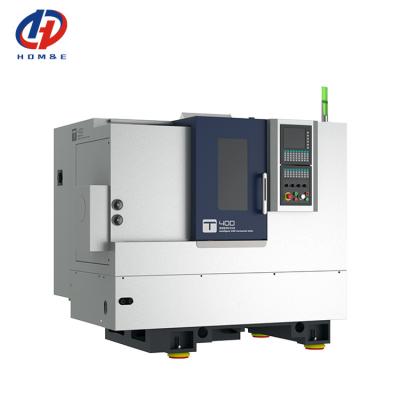 Chine CNC Automatic Lathe T400 High Rigidity Linear Guide Rails Servo Turret GSK Metal CNC Slant Bed Lathe à vendre