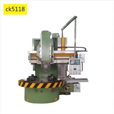 China High Precision Vertical CNC Lathes Lathe CK5118  C5118 Single Column for sale