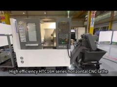 SMTCL Small Parts Machining HTC16H Metal Slant Bed CNC Lathe 8 Stations Horizontal CNC Lathes